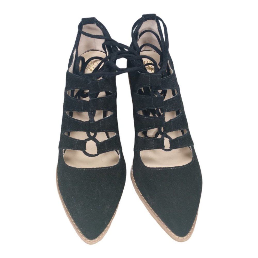 Seychelles Lace Up Ghillie Heel Size 9 NWOT Black Suede - Picture 3 of 7